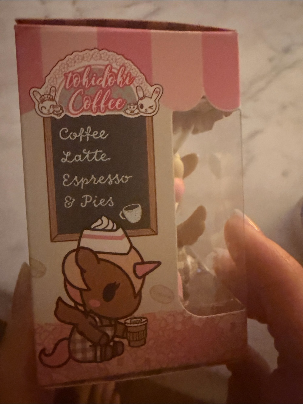 tokidoki Café Cuties Coffee Bar Figurine - Pink & Cream - Picture 3 of 4